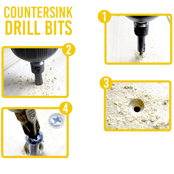 Countersink Drill Bits (Set of 5)