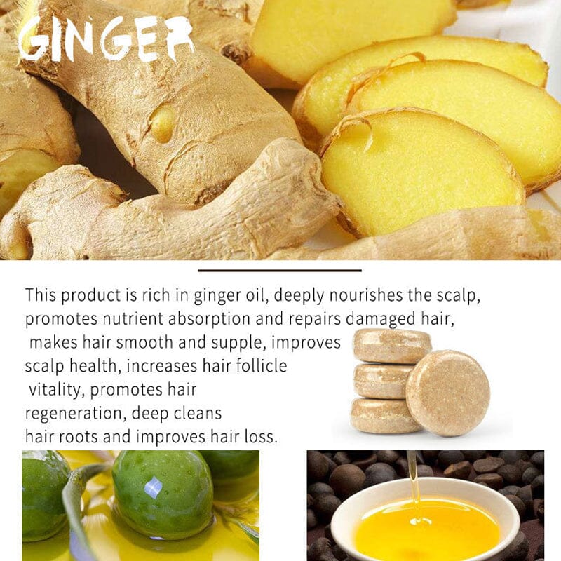 🌿2023 Hot Sale-50% OFF🌿Ginger Hair Growth Shampoo