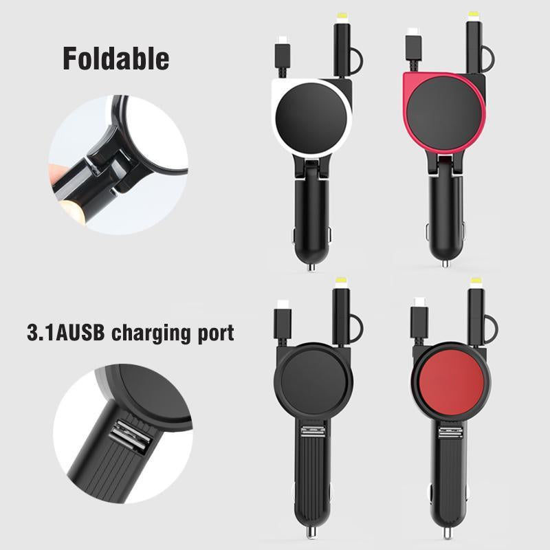 Car Charger Dual Cable