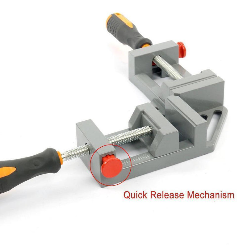 90 Degree Right Angle Clamp Woodworking Adjustable Bench Vise Tool