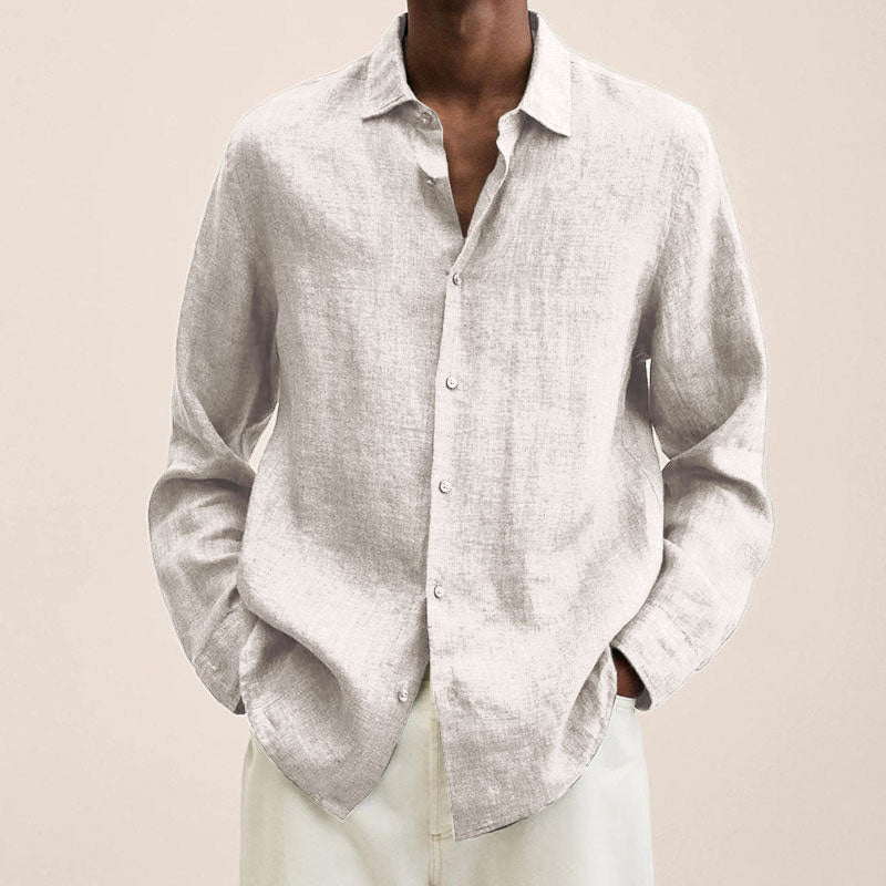 Men's Linen Regular-Fit Shirt