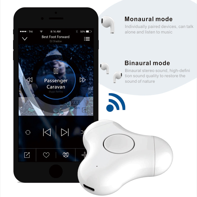 Bluetooth Fingertip Gyroscope Headset