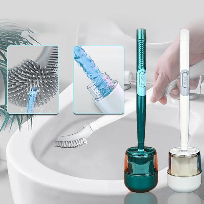 ✨Uperlevel Household Punch-free Wall Hanging Silicone Toilet Brush✨