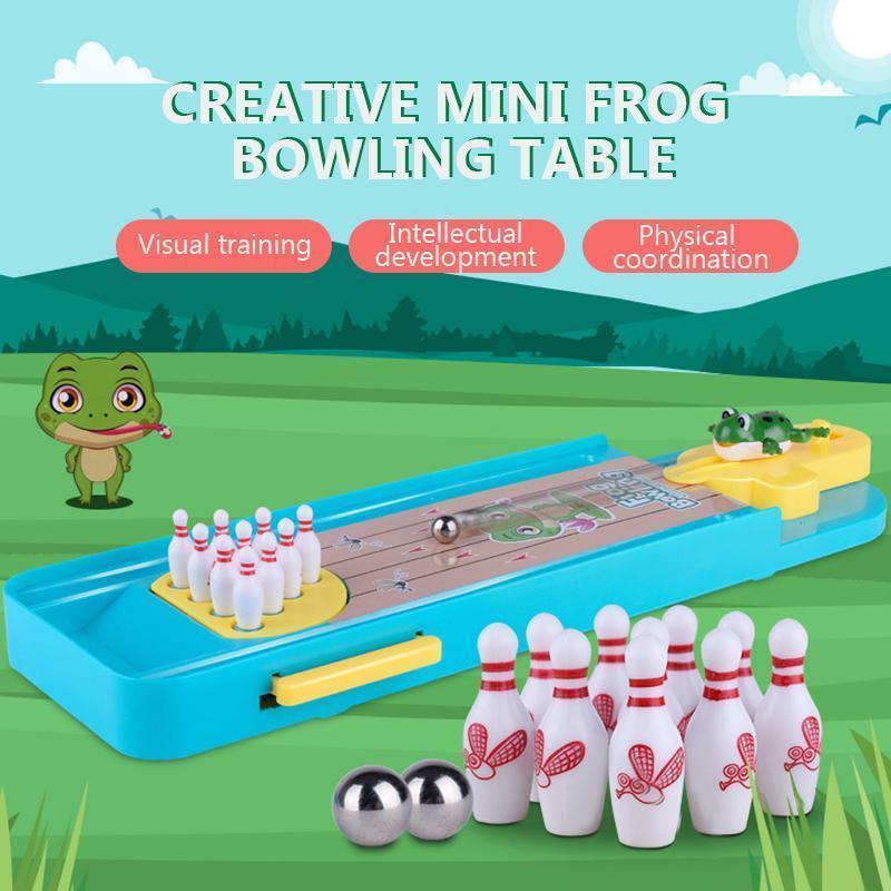 Creative Mini Frog Bowling Table