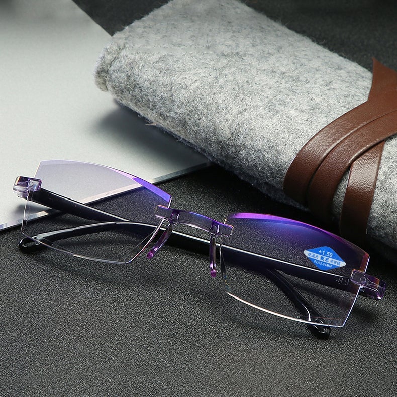 😎HOT SALE😎New Bifocal Progressive And Anti-Blue Eyewear Ultralight Reading Gl@sses