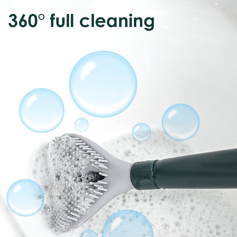 ✨Uperlevel Household Punch-free Wall Hanging Silicone Toilet Brush✨