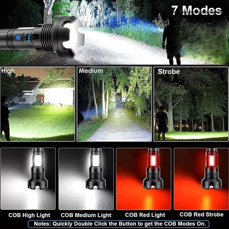 🎁Thanksgiving Promotion-LED Rechargeable Laser Flashlight