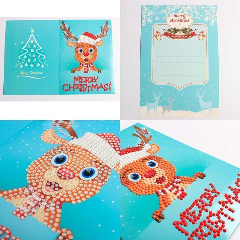 Christmas Card Diamond Picture, Set of 8 Patterns