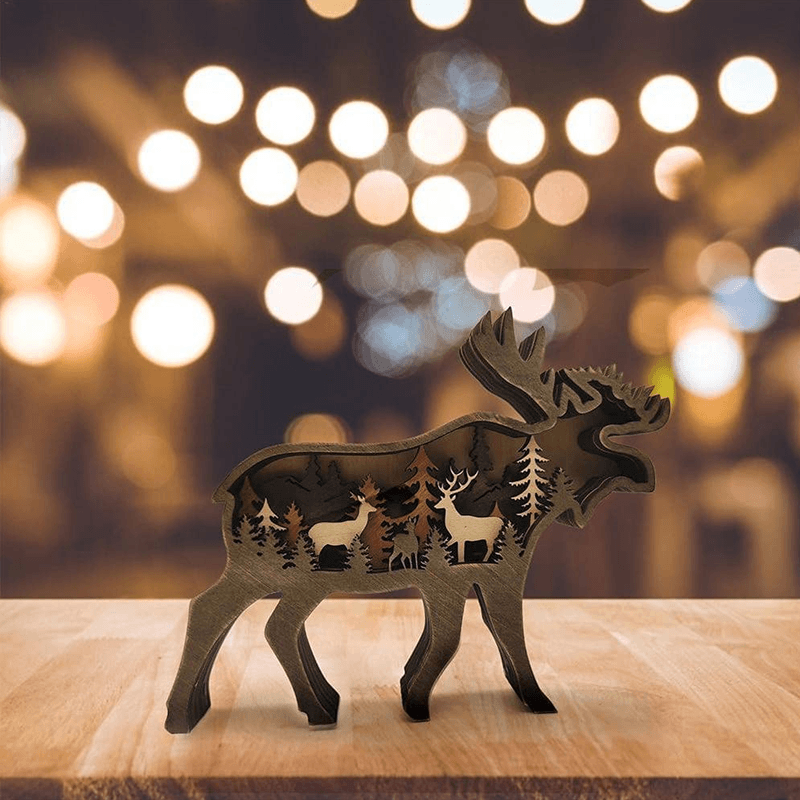 ✨Christmas sale 50% OFF✨3D Creative Wooden Animal Carving Handcraft Gift