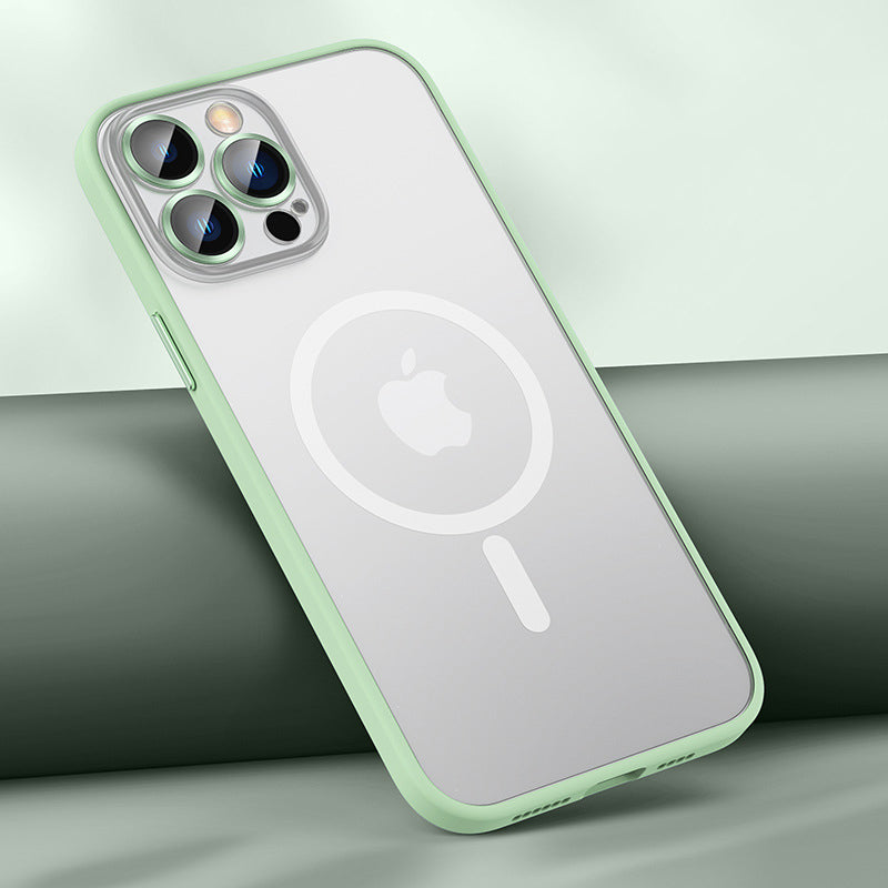 Lens protection Frosted Phone Case with Magsafe