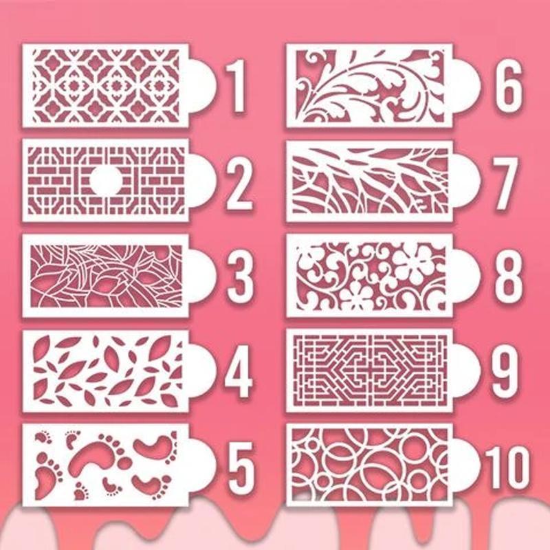 Pattern Totem Stencils For Cakes✨(10 patterns)✨