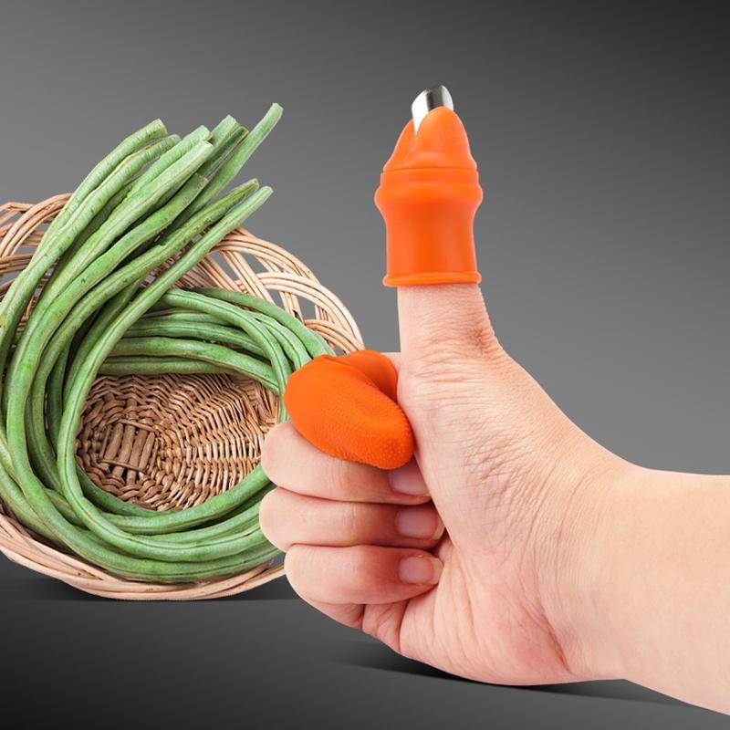 Gardening Thumb Knife Finger Gloves