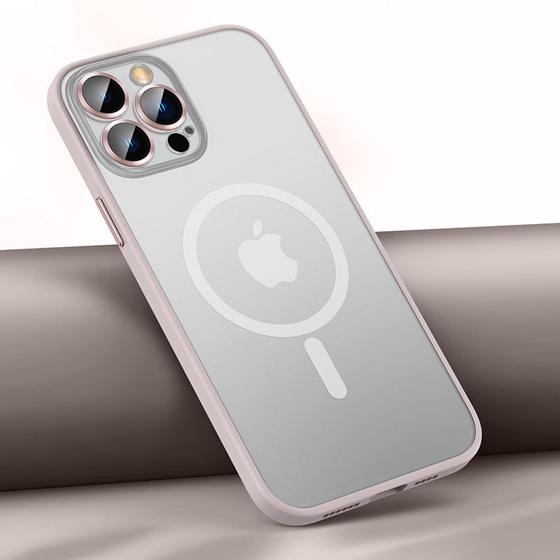 Lens protection Frosted Phone Case with Magsafe