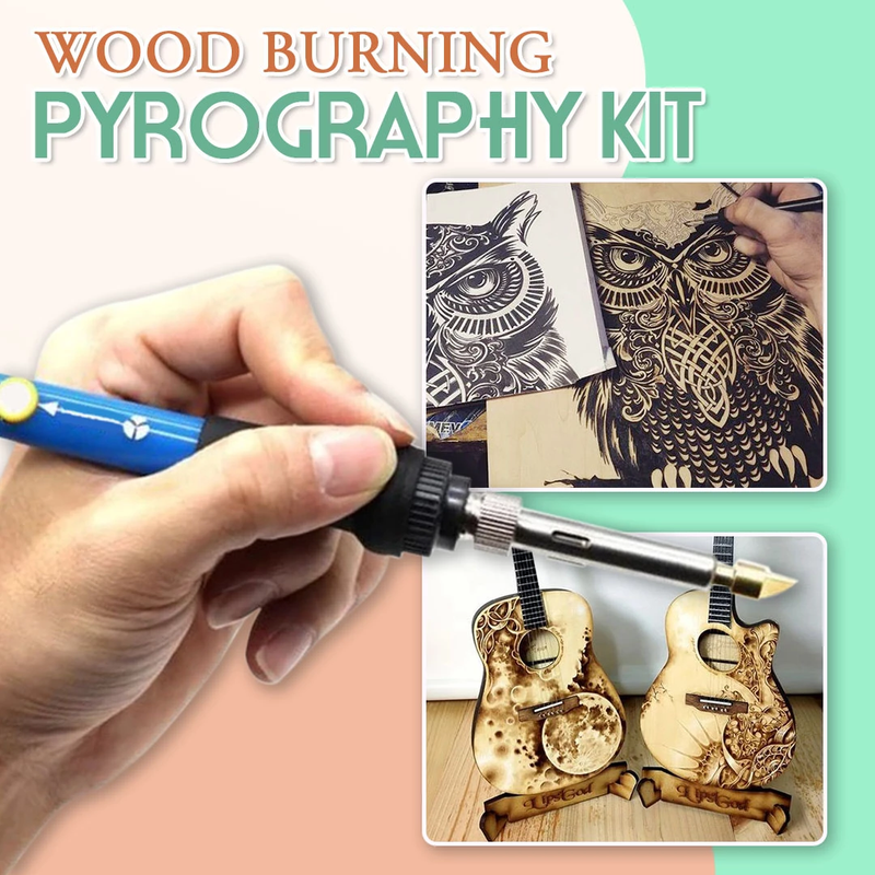 (LAST DAY PROMOTIONS- Save 50% OFF)Wood Burning Pyrography Kit 37pcs